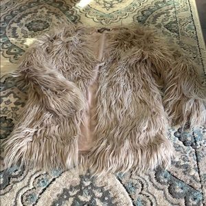 Faux fur jacket
